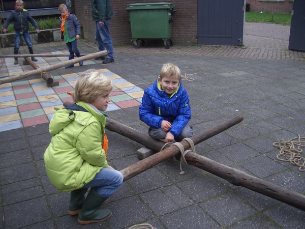 Een sjorring maken