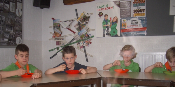 Aan tafel