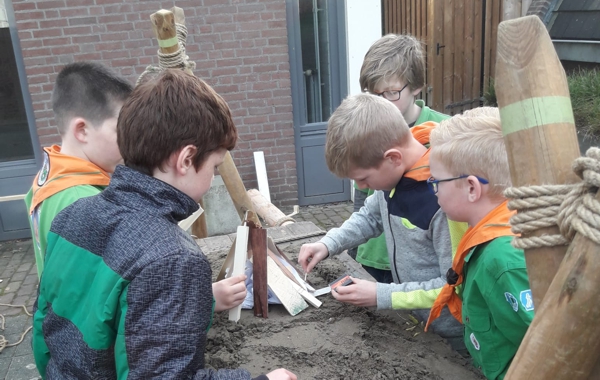 een tafelvuur maken