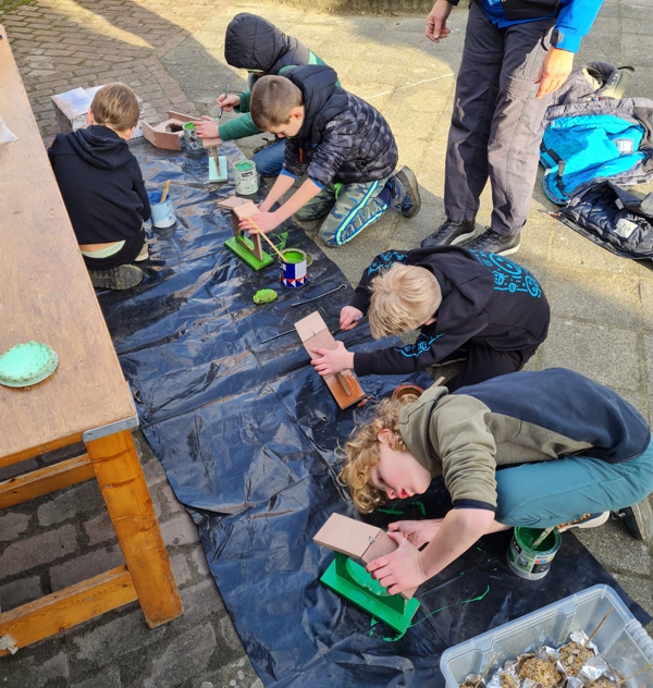 Aan het werk