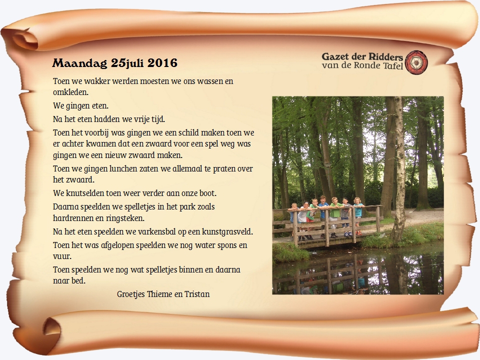 Maandag. 