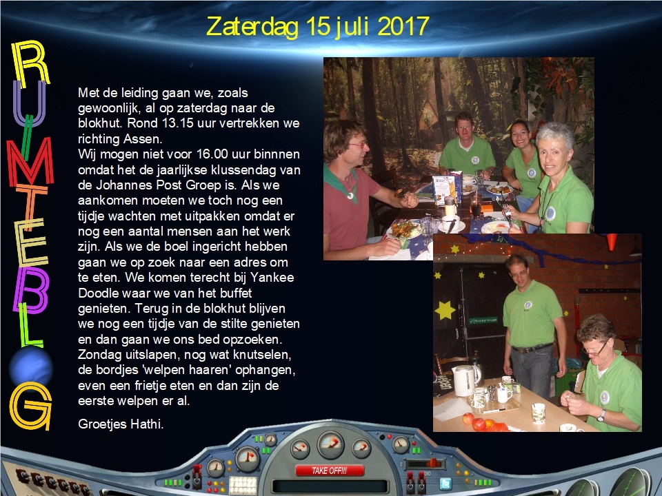 Zaterdag.
