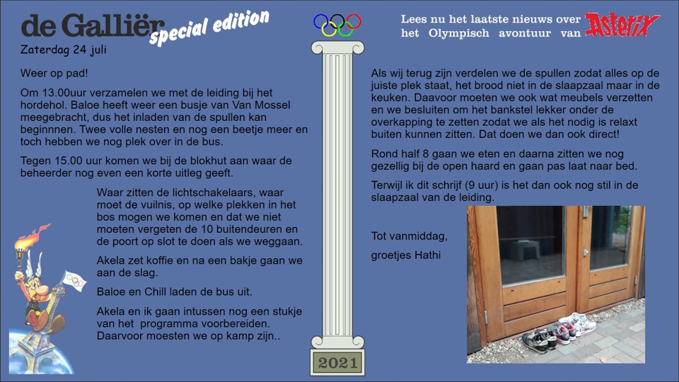 Zaterdag.
