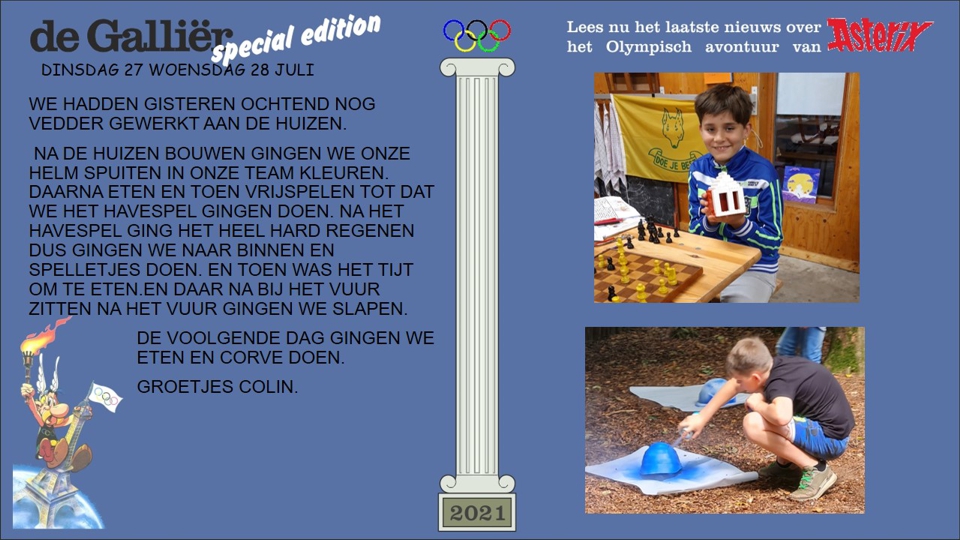 Dinsdag. 