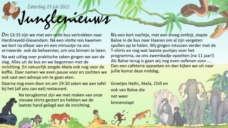 Zaterdag.