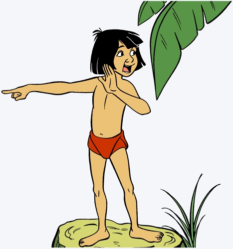 Mowgli, de hoofdpersoon uit het rimboeverhaal Mowgli, de hoofdpersoon uit het rimboeverhaal